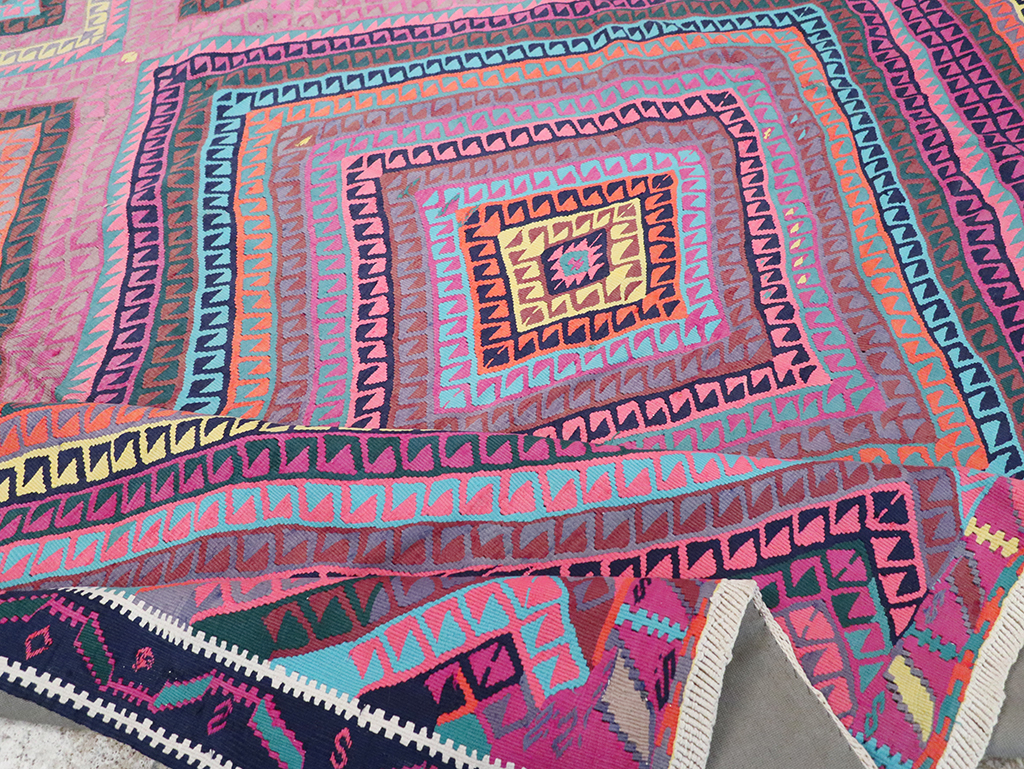 Vintage Turkish Flatweave Kilim , No.26608 - Gsblank