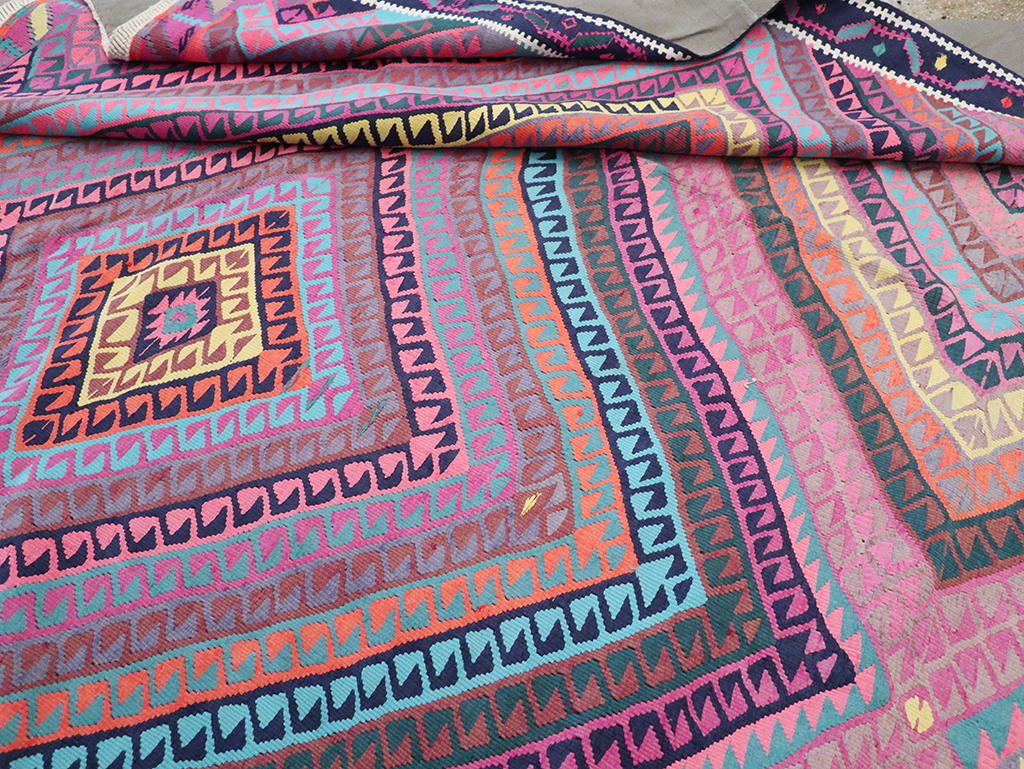 Vintage Turkish Flatweave Kilim , No.26608 - Gsblank