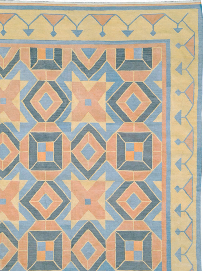 Vintage Indian Dhurrie Flatweave, No.26611 - Gsblank