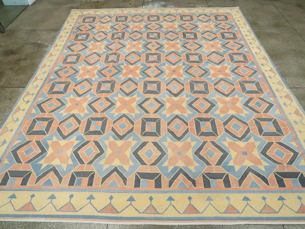 Vintage Indian Dhurrie Flatweave, No.26611 - Gsblank