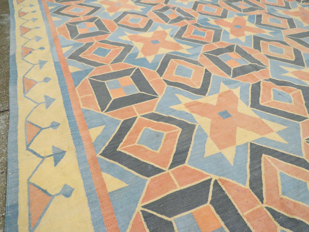 Vintage Indian Dhurrie Flatweave, No.26611 - Gsblank