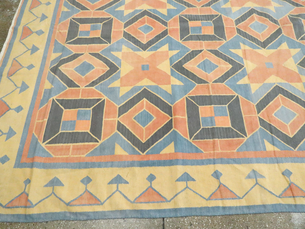 Vintage Indian Dhurrie Flatweave, No.26611 - Gsblank