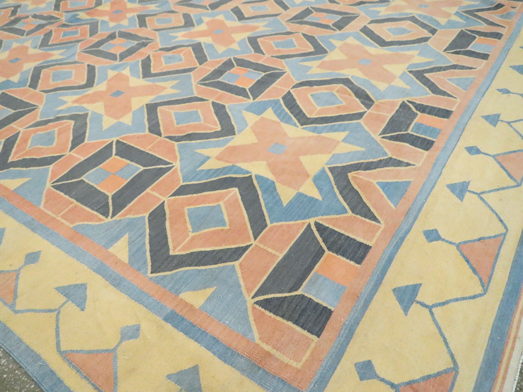 Vintage Indian Dhurrie Flatweave, No.26611 - Gsblank