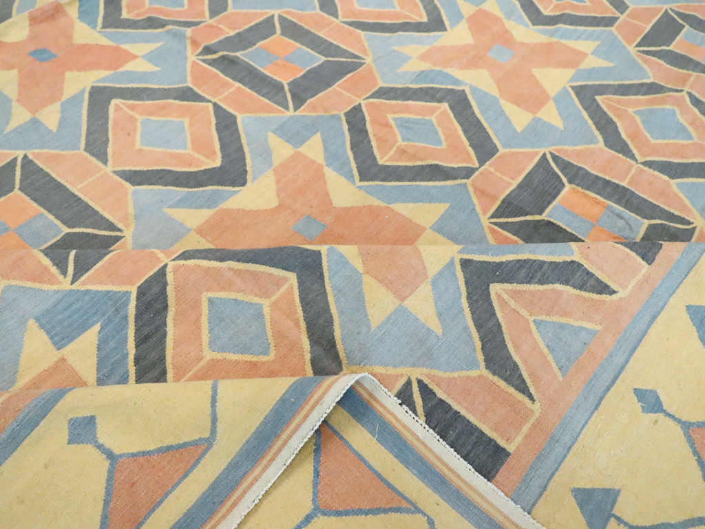 Vintage Indian Dhurrie Flatweave, No.26611 - Gsblank