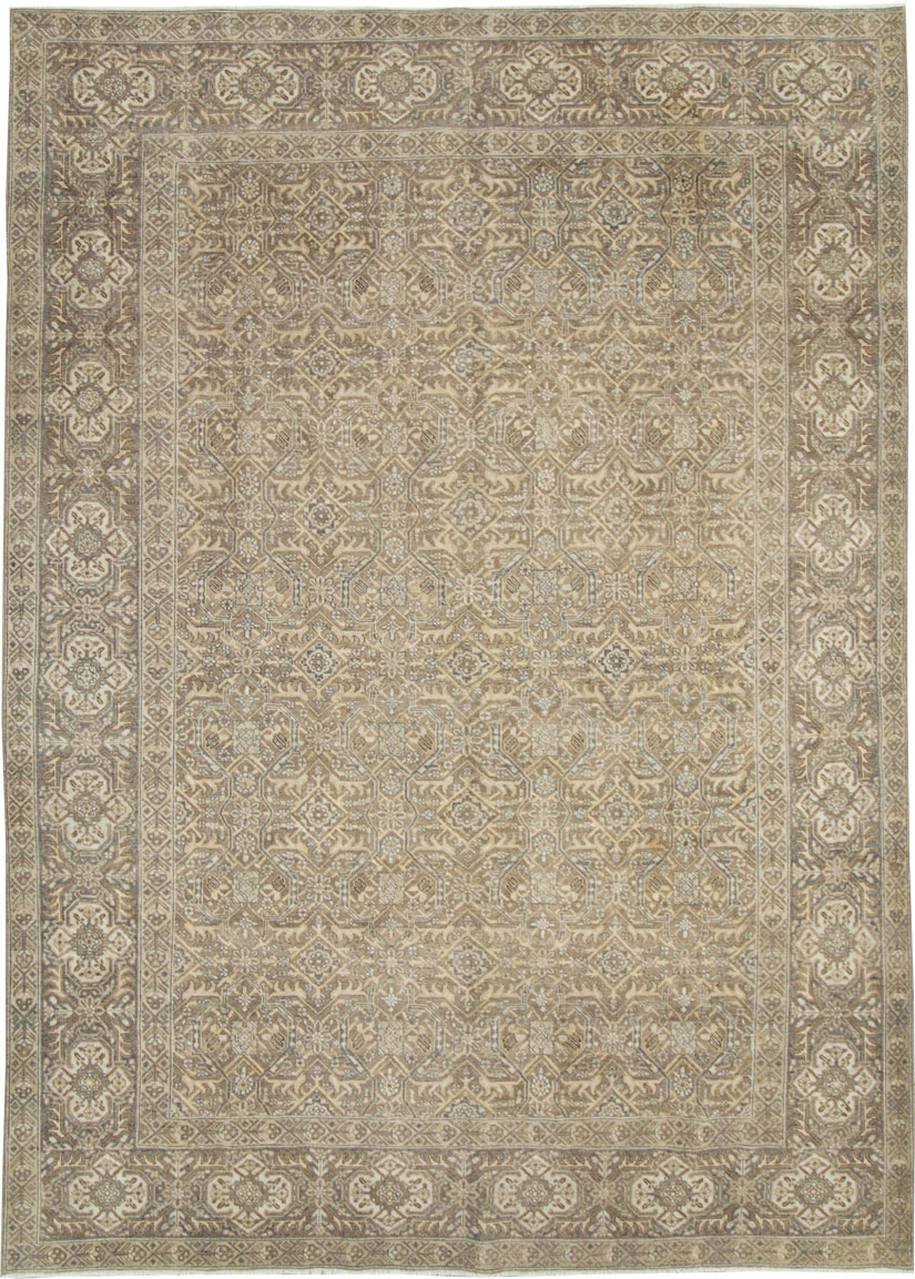 Antique Persian Tabriz Accent Carpet, No.26615 - Gsblank