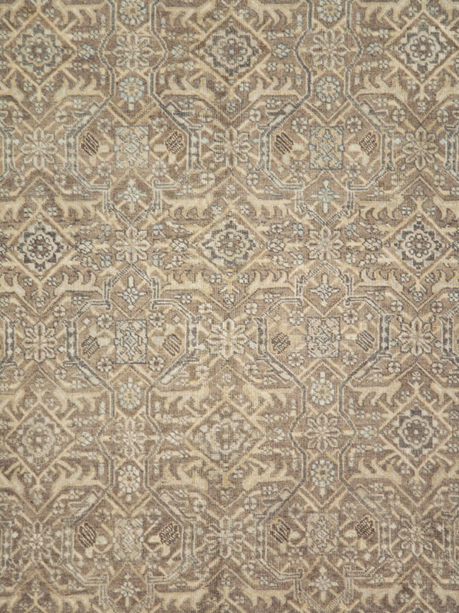 Antique Persian Tabriz Accent Carpet, No.26615 - Gsblank