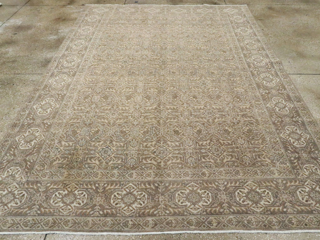 Antique Persian Tabriz Accent Carpet, No.26615 - Gsblank