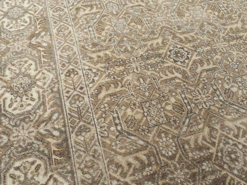 Antique Persian Tabriz Accent Carpet, No.26615 - Gsblank