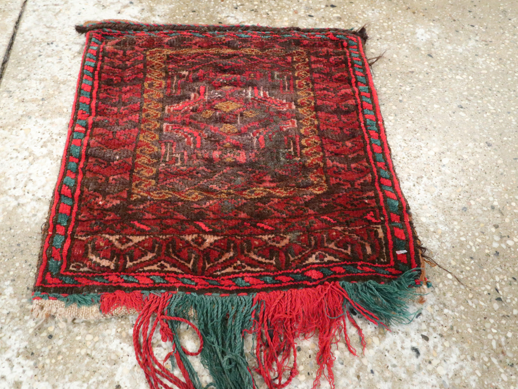 Vintage Central Asian Turkoman Tribal Bag, No.26620 - Gsblank