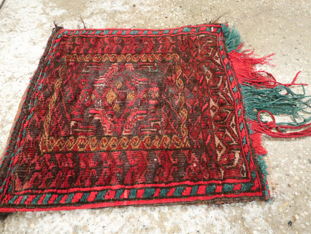 Vintage Central Asian Turkoman Tribal Bag, No.26620 - Gsblank