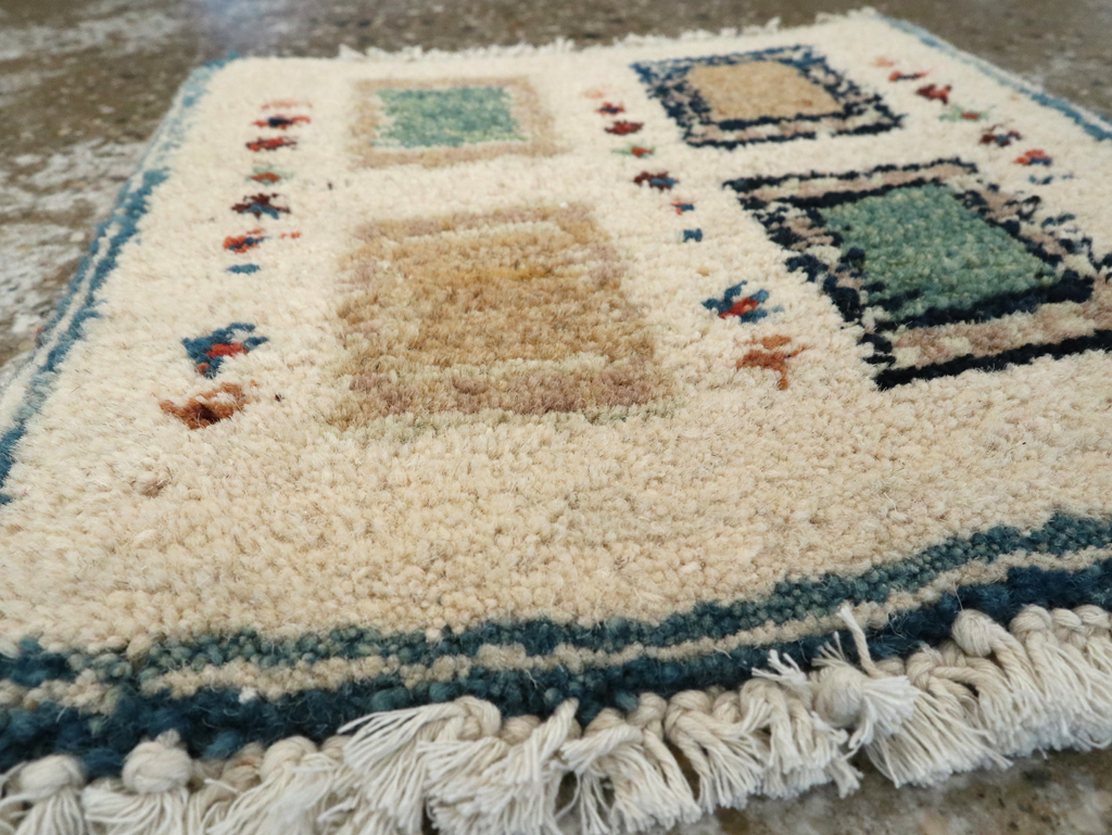 Vintage Persian Gabbeh Tribal Throw Rug, No.26621 - Gsblank
