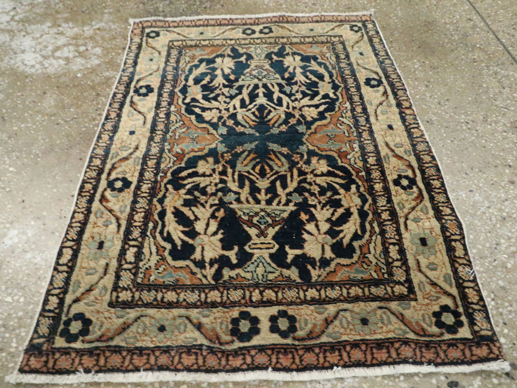 Antique Persian Tabriz Haji Jalili Throw Rug, No.26625 - Gsblank