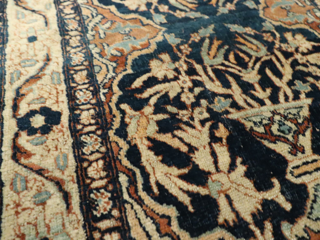 Antique Persian Tabriz Haji Jalili Throw Rug, No.26625 - Gsblank