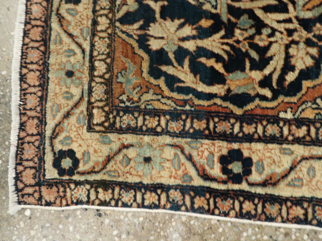 Antique Persian Tabriz Haji Jalili Throw Rug, No.26625 - Gsblank
