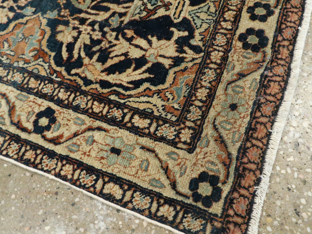 Antique Persian Tabriz Haji Jalili Throw Rug, No.26625 - Gsblank