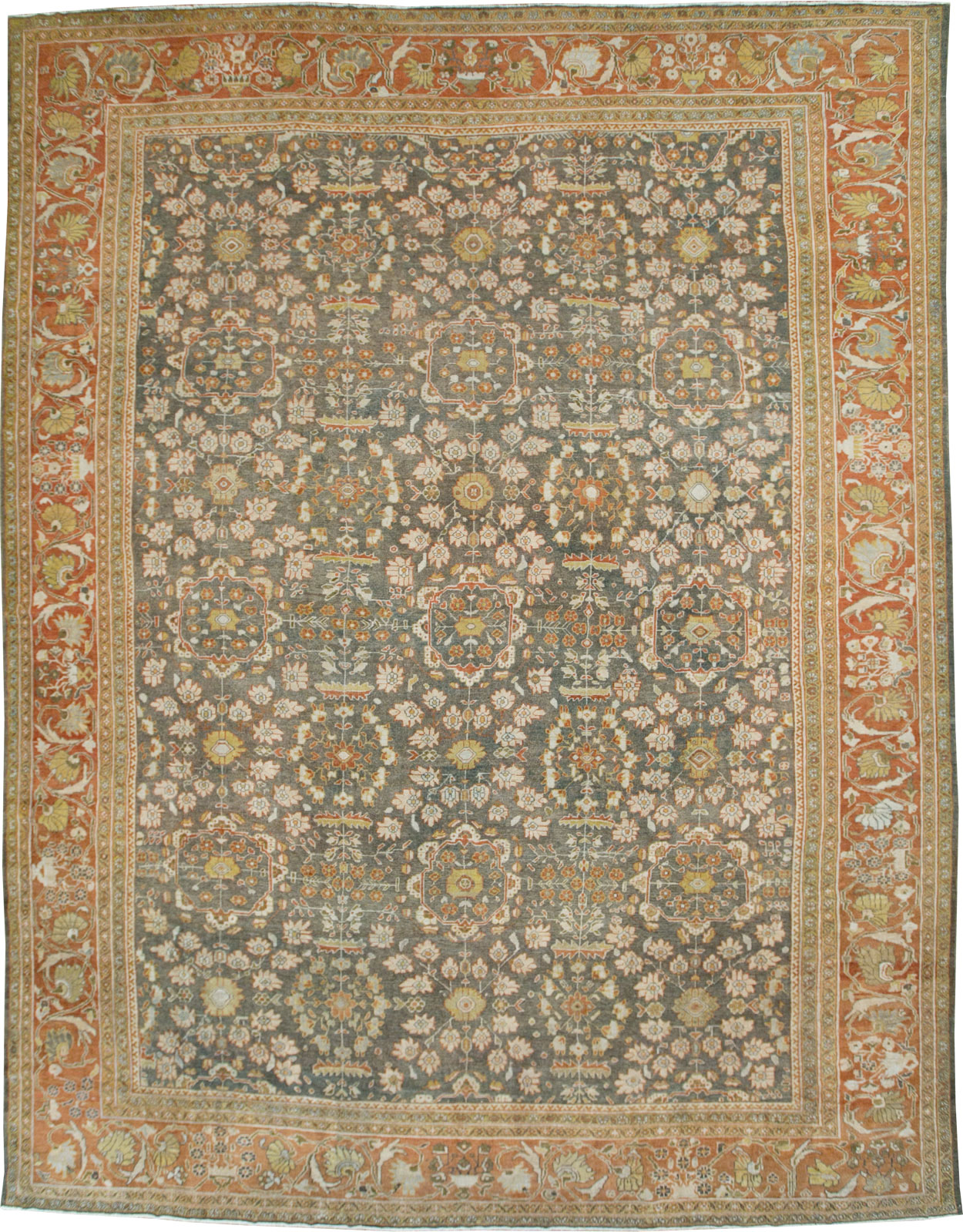 Antique Persian Mahal Oversize Carpet, No.26651 - Gsblank