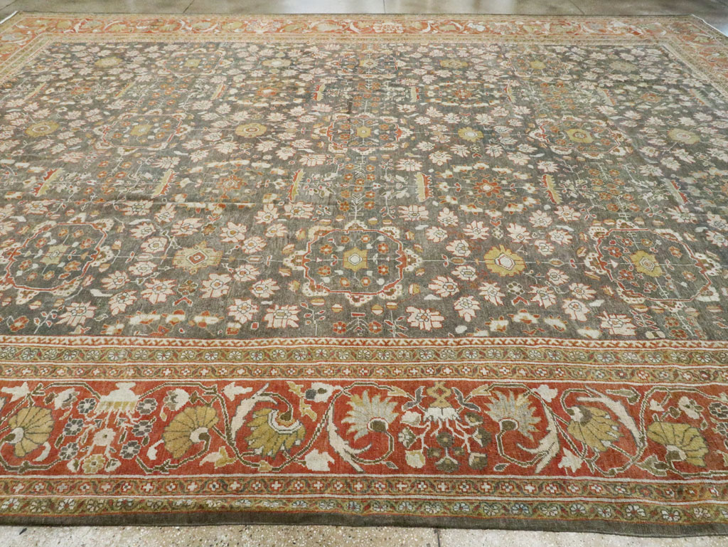 Antique Persian Mahal Oversize Carpet, No.26651 - Gsblank