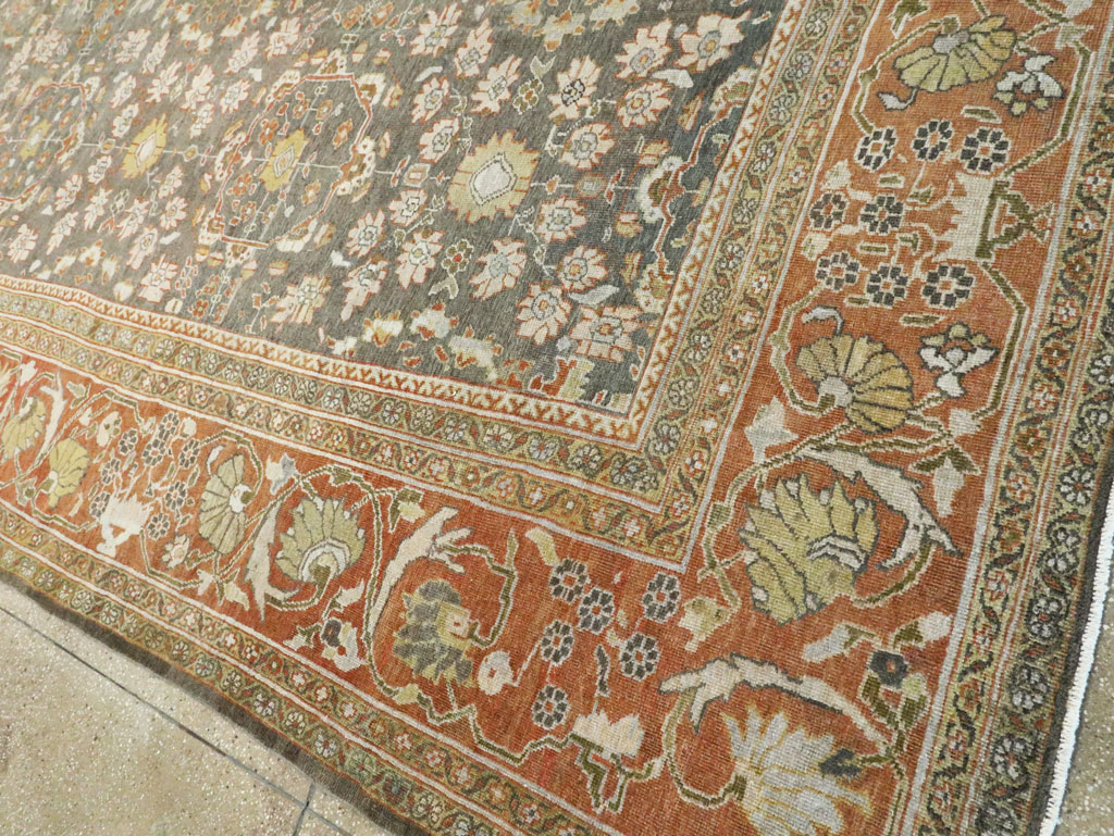 Antique Persian Mahal Oversize Carpet, No.26651 - Gsblank