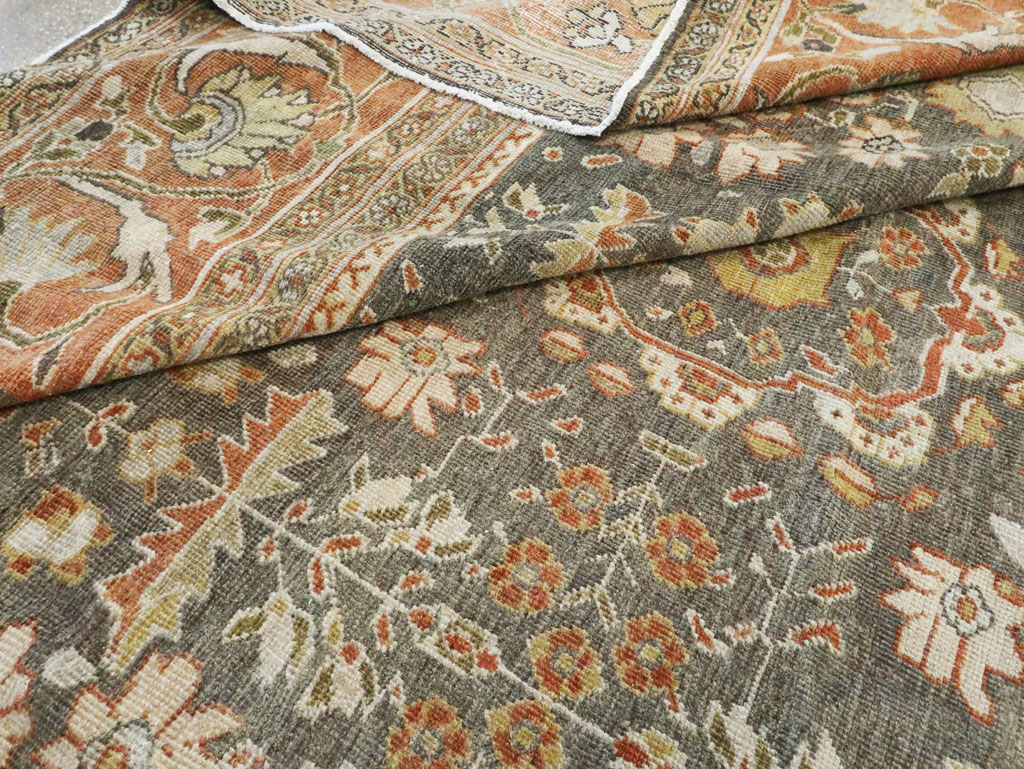 Antique Persian Mahal Oversize Carpet, No.26651 - Gsblank