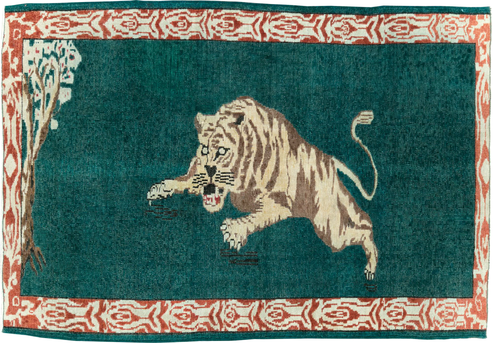 Vintage Pictorial Anatolian Rug, No.26669 - Gsblank