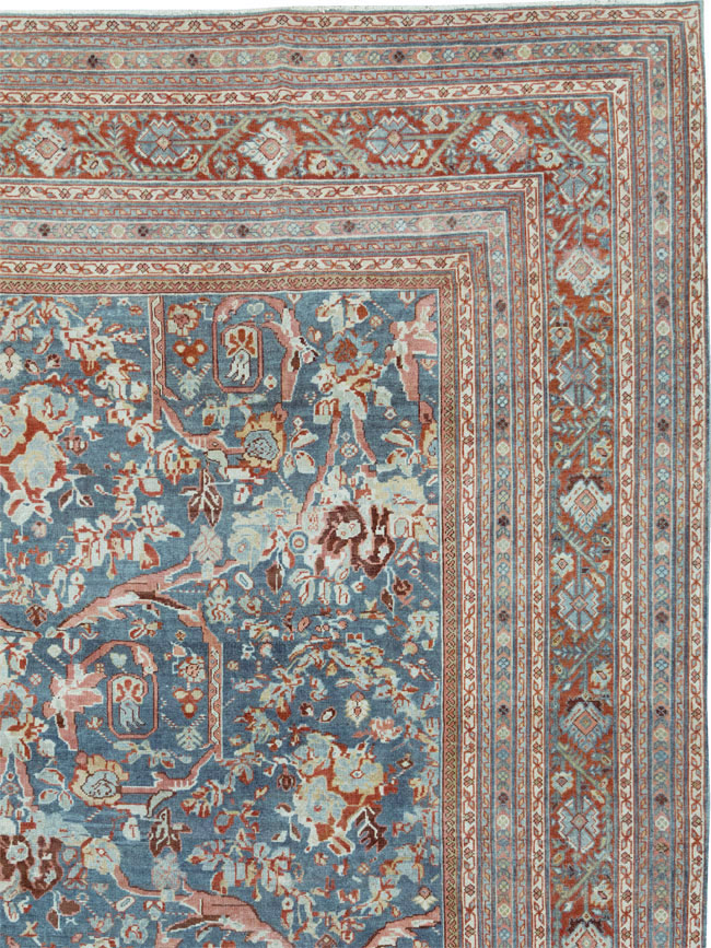 Vintage Persian Mahal Oversize Carpet, No.26673 - Gsblank