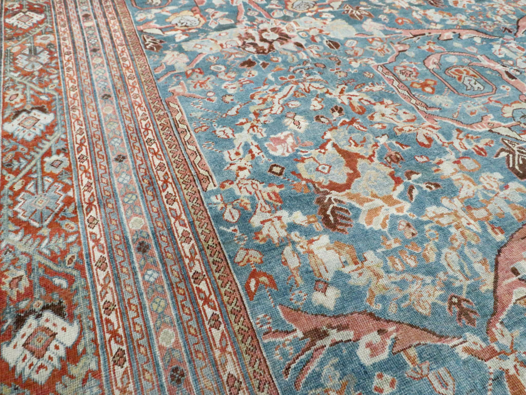 Vintage Persian Mahal Oversize Carpet, No.26673 - Gsblank