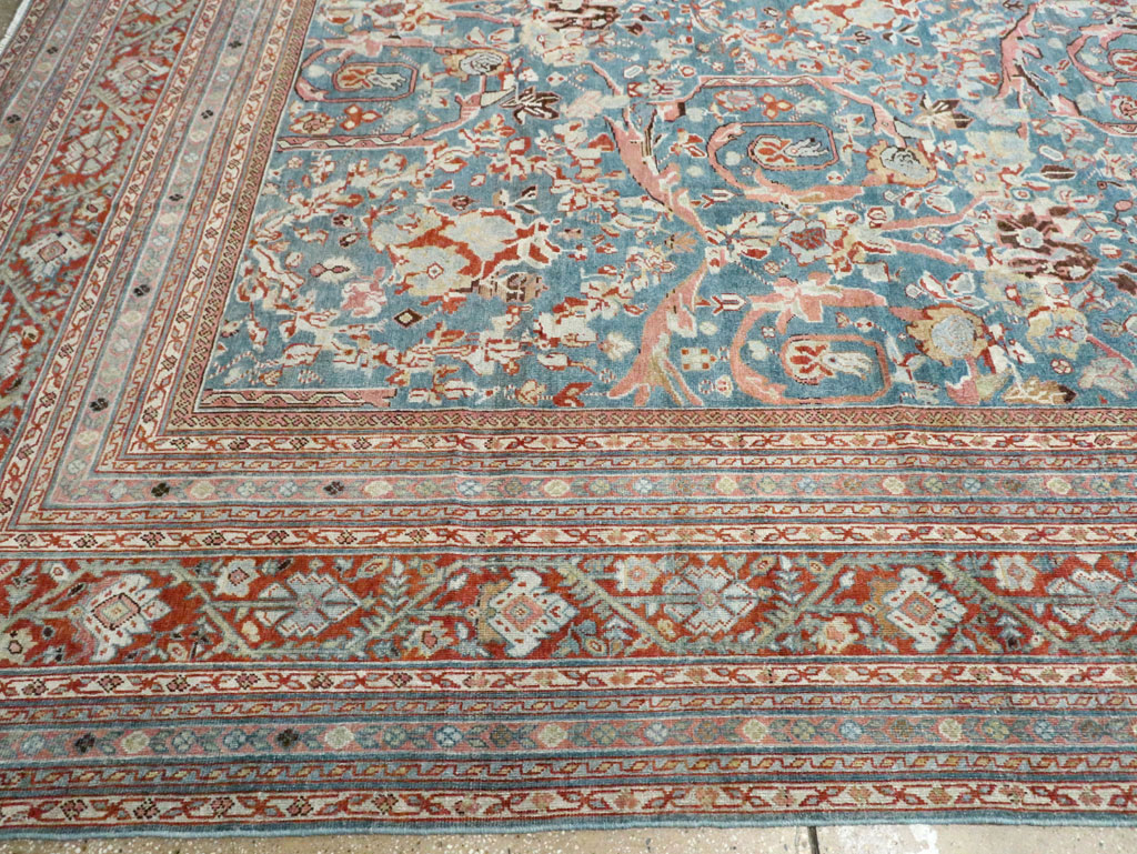 Vintage Persian Mahal Oversize Carpet, No.26673 - Gsblank