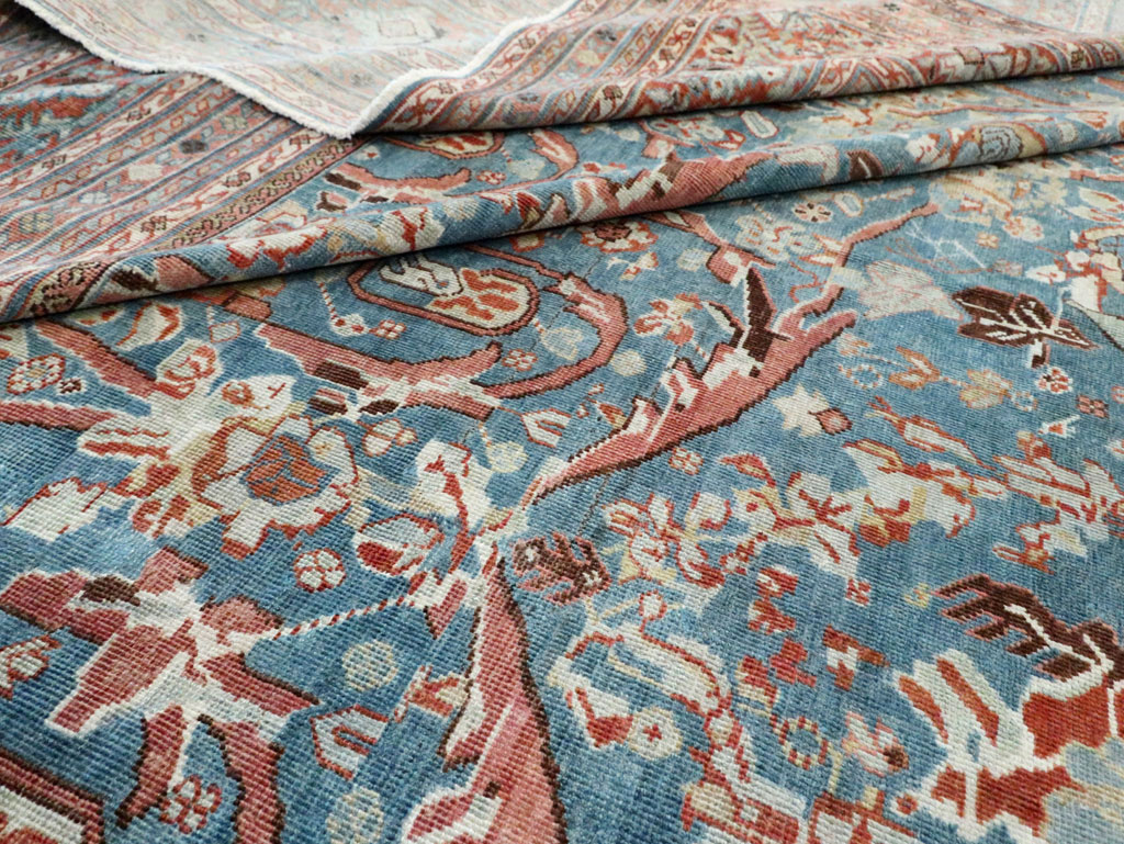 Vintage Persian Mahal Oversize Carpet, No.26673 - Gsblank