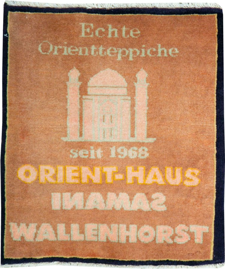 Vintage Persian Kashan Pictorial Rug, No.26684 - Gsblank