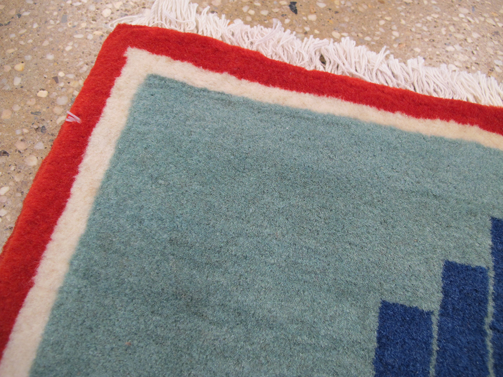 Vintage Persian Tabriz Pictorial Rug, No.26688 - Gsblank