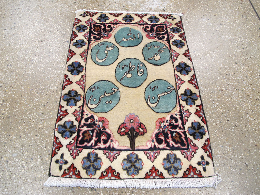 Vintage Persian Tabriz Pictorial Rug (Pair: 1 of 2), No.26689 - Gsblank