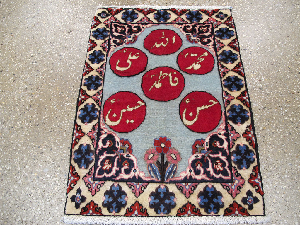 Vintage Persian Tabriz Pictorial Rug (Pair: 2 of 2), No.26690 - Gsblank