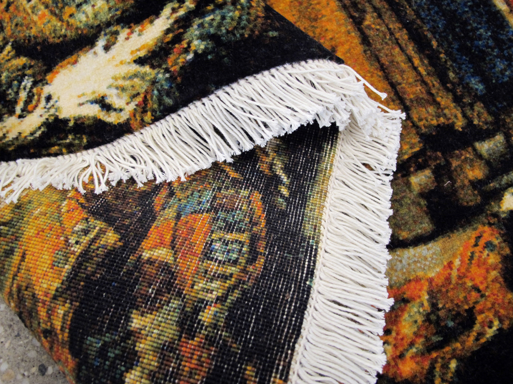 Persian Tabriz Pictorial Rug, No.26691 - Gsblank