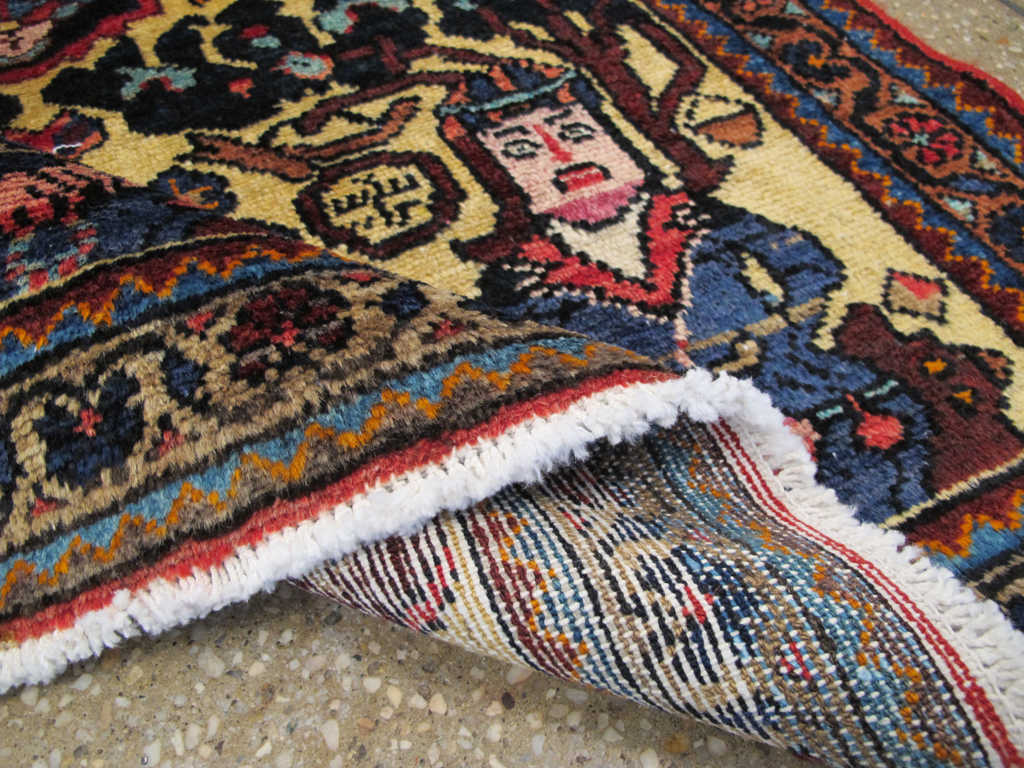 Vintage Persian Malayer Pictorial Rug (Pair: 2 of 2), No.26694 - Gsblank