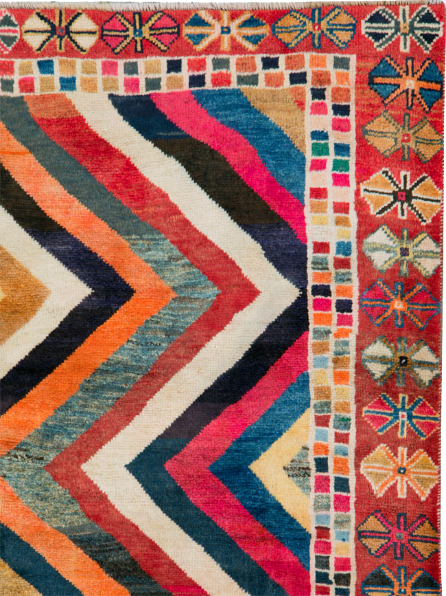 Vintage Persian Gabbeh Rug, No.26701 - Gsblank