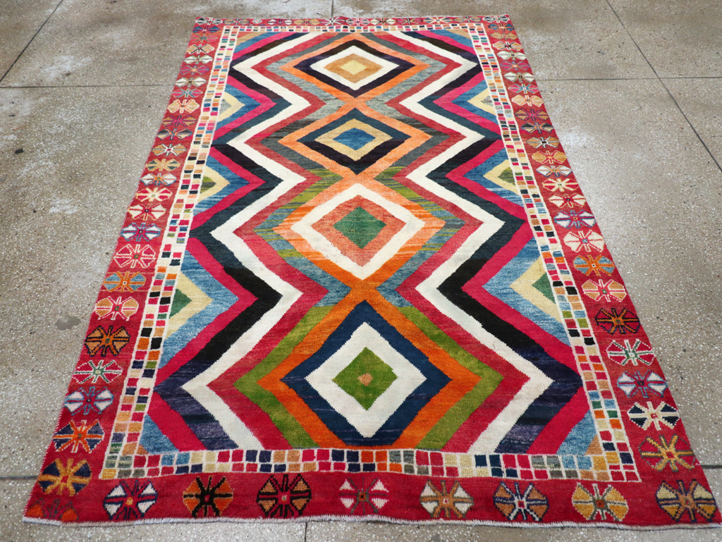 Vintage Persian Gabbeh Rug, No.26701 - Gsblank