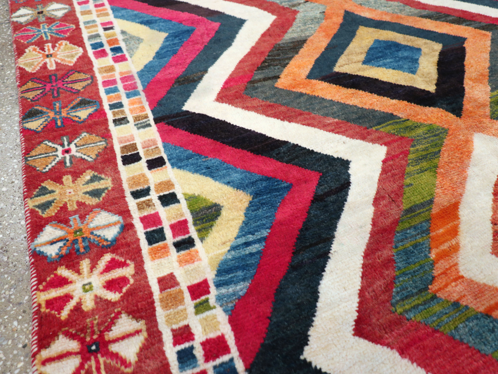 Vintage Persian Gabbeh Rug, No.26701 - Gsblank