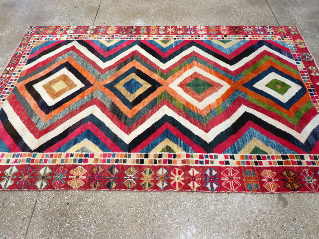 Vintage Persian Gabbeh Rug, No.26701 - Gsblank