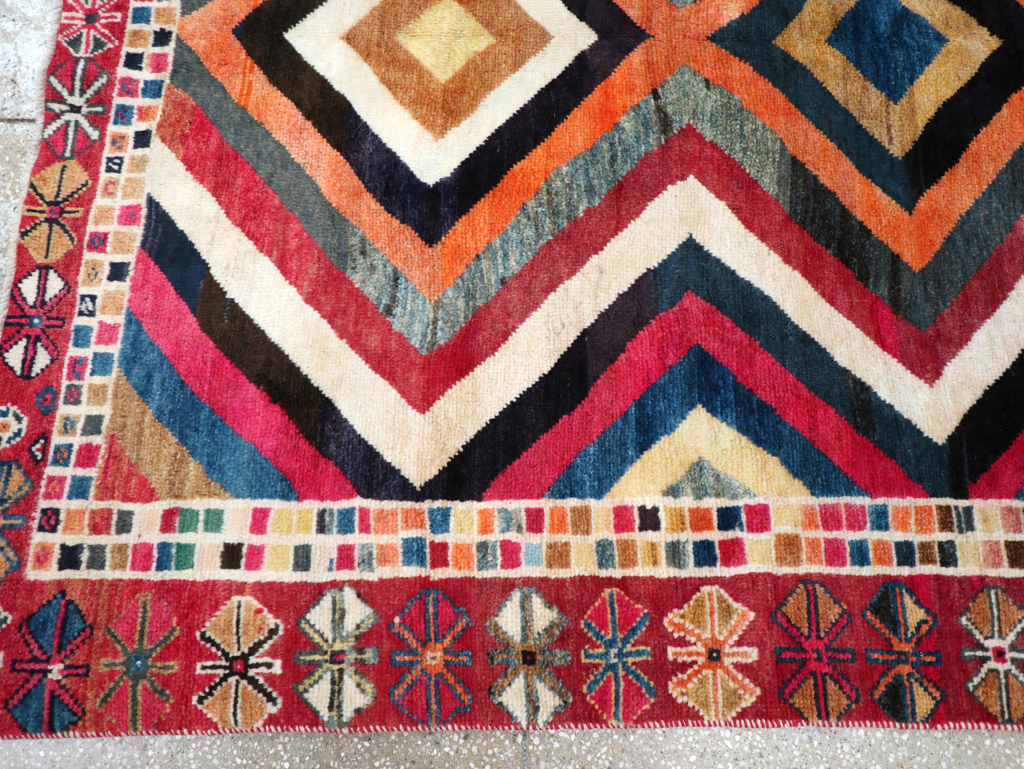 Vintage Persian Gabbeh Rug, No.26701 - Gsblank