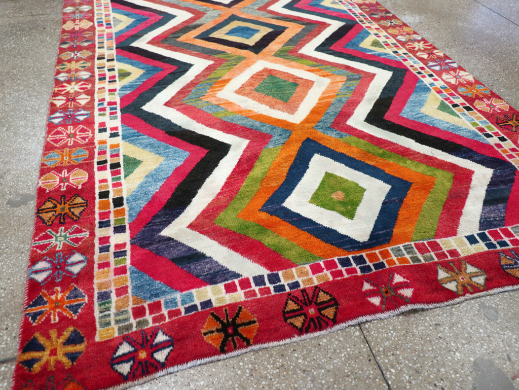 Vintage Persian Gabbeh Rug, No.26701 - Gsblank
