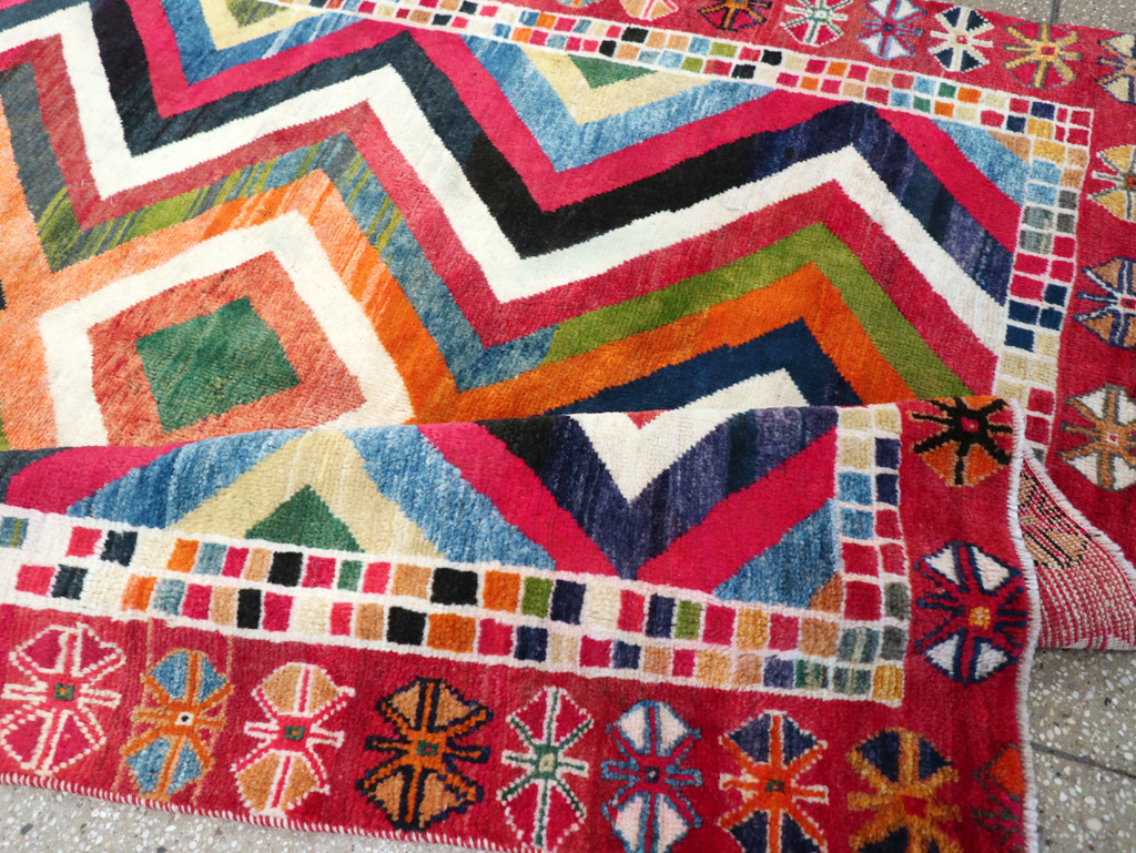 Vintage Persian Gabbeh Rug, No.26701 - Gsblank