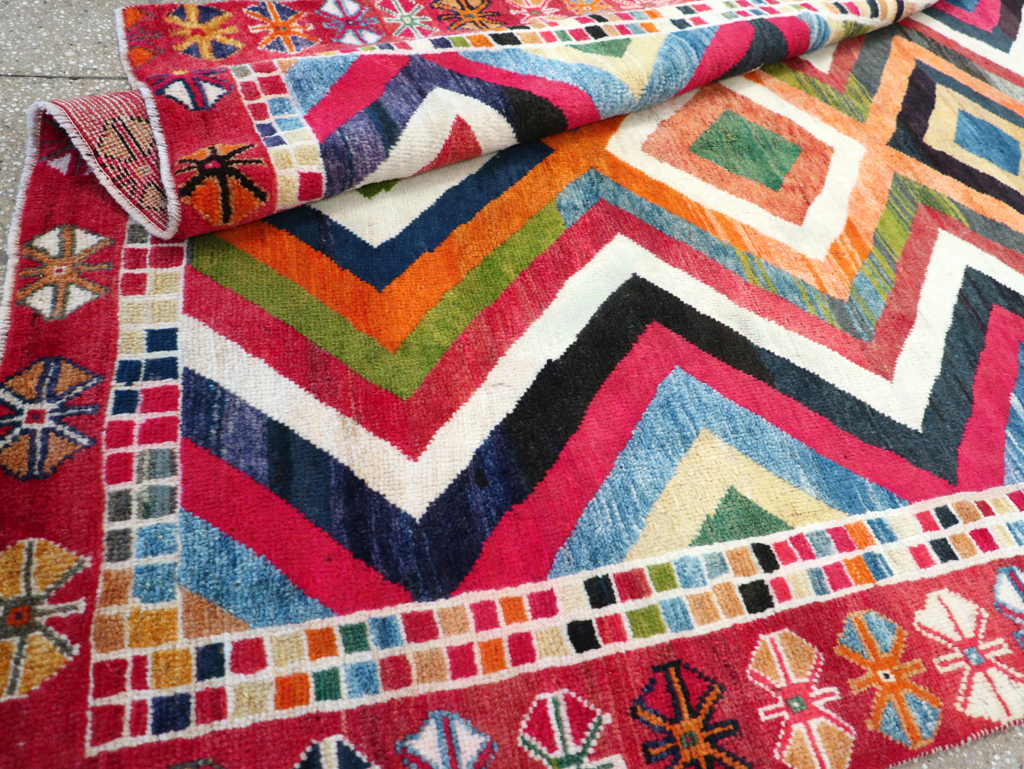 Vintage Persian Gabbeh Rug, No.26701 - Gsblank