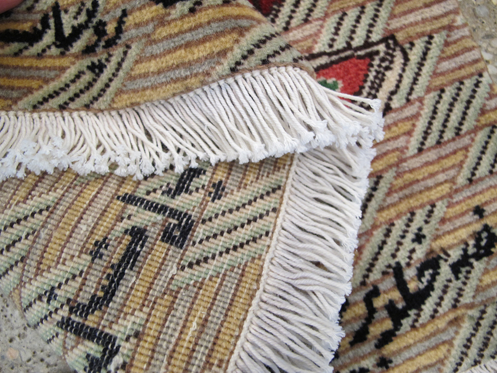 Vintage Persian Tabriz Pictorial Rug (Pair: 1 of 2), No.26706 - Gsblank