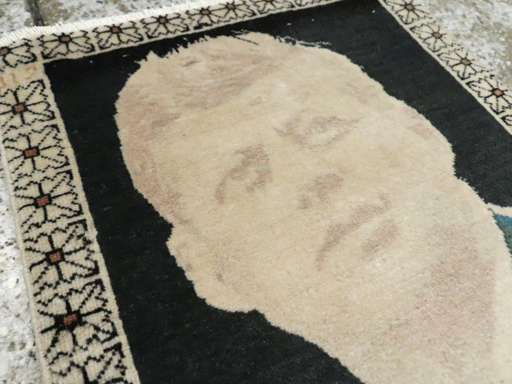 Vintage Persian Tabriz Pictorial Rug (Pair: 1 of 2), No.26709 - Gsblank