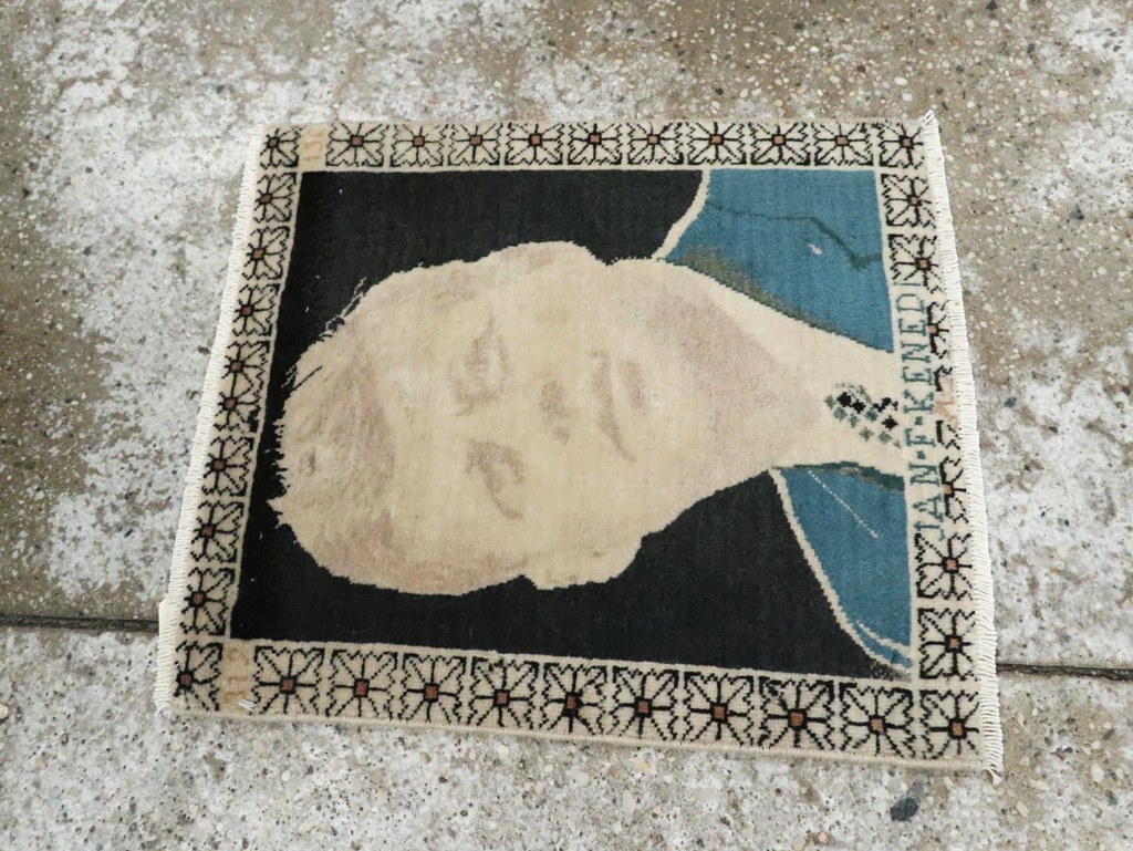 Vintage Persian Tabriz Pictorial Rug (Pair: 1 of 2), No.26709 - Gsblank