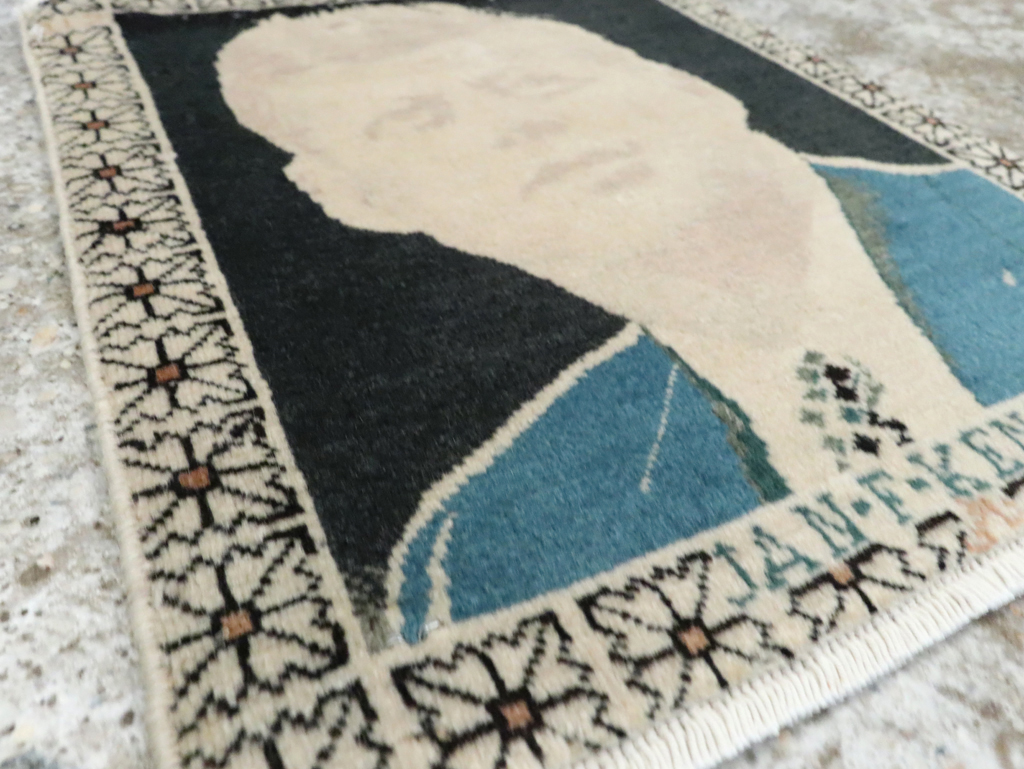 Vintage Persian Tabriz Pictorial Rug (Pair: 1 of 2), No.26709 - Gsblank