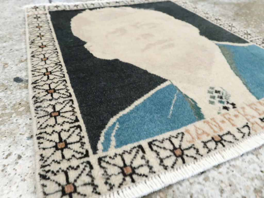 Vintage Persian Tabriz Pictorial Rug (Pair: 2 of 2), No.26710 - Gsblank