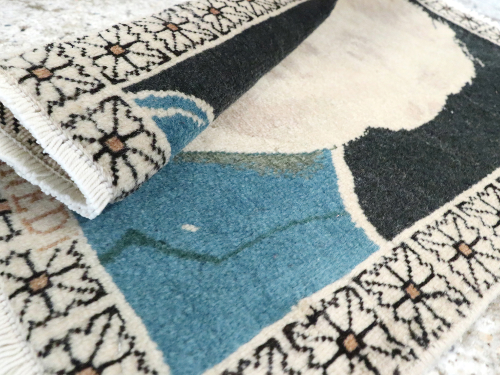 Vintage Persian Tabriz Pictorial Rug (Pair: 2 of 2), No.26710 - Gsblank