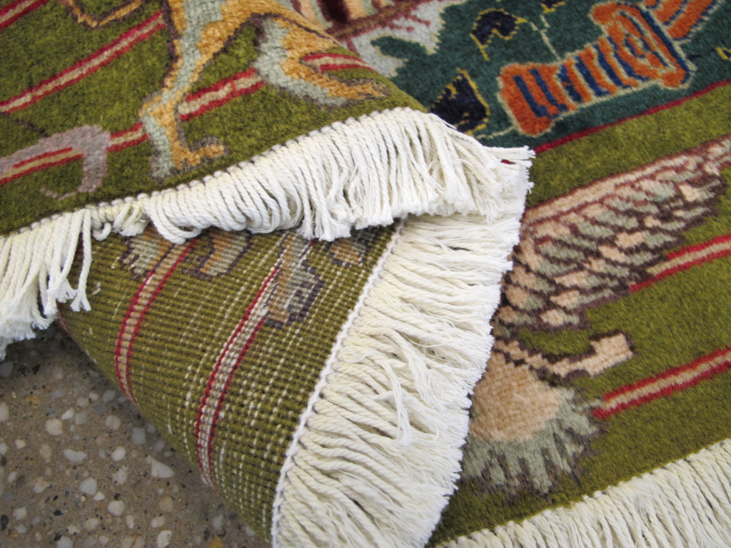 Vintage Persian Tabriz Pictorial Rug, No.26715 - Gsblank