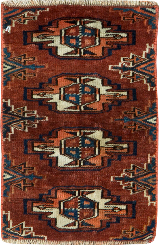 Vintage Persian Baluch Tribal Throw Rug (Pair: 1 of 2), No.26716 - Gsblank